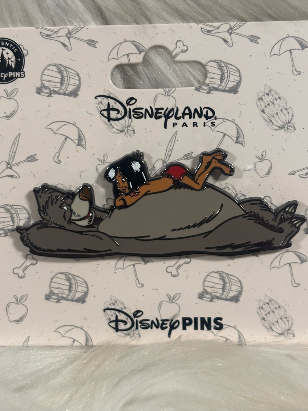 Disneyland Paris The Jungle Book Baloo & Mowgli Pin